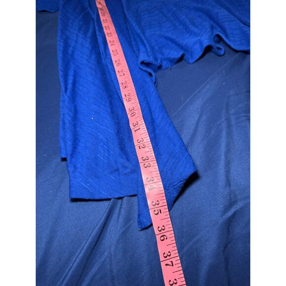 Catherines short‎ sleeve blue lightweight cardigan womens 5X minimalist capsule - Picture 6 of 7